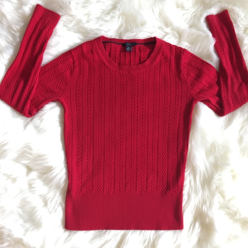 Tommy Hilfiger Ribbed Ted sweater top size small